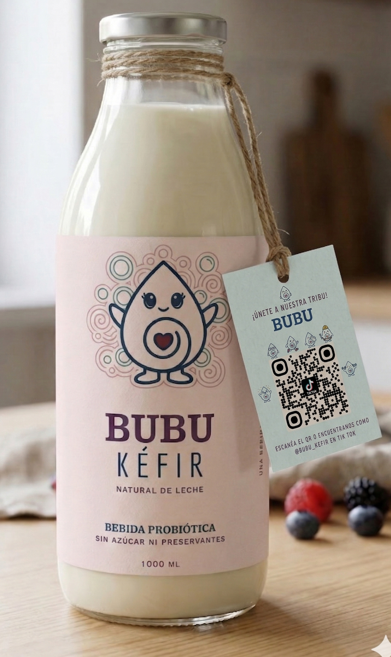 BubuKéfir Glass Bottle